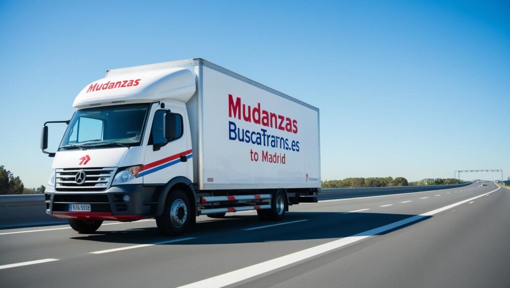 Camion de Mudanzas en carretera de Vallecas buscatrans