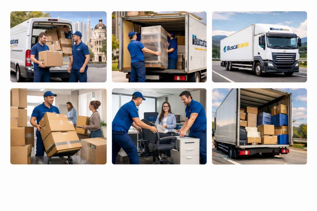 Mudanza económica en Barcelona con operarios profesionales de Buscatrans