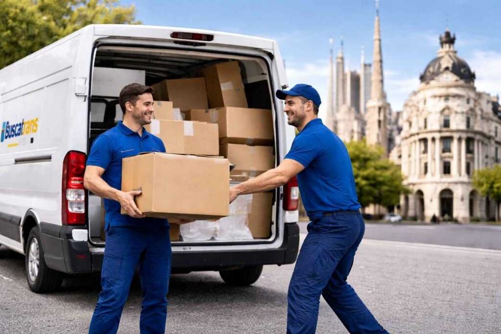 operarios de Pequeñas Mudanzas en Barcelona de BuscaTrans