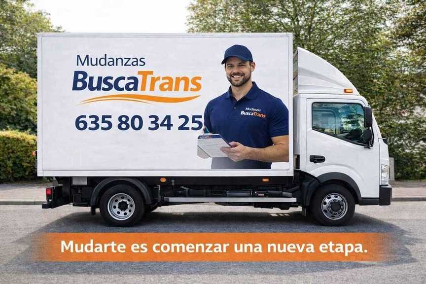 Camion de mudanzas BuscaTrans en Madrid