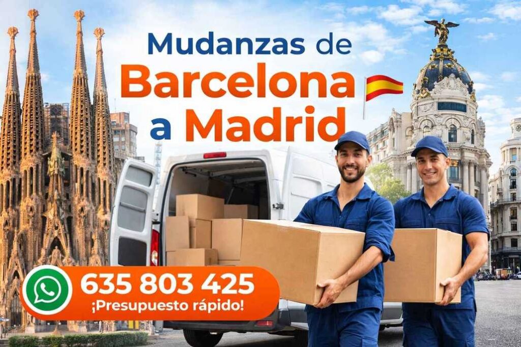 mudanza compartida con equipo de buscatrans de Barcelona a Madrid