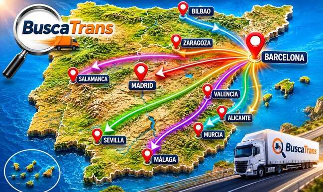 Mapa interactivo de España con rutas