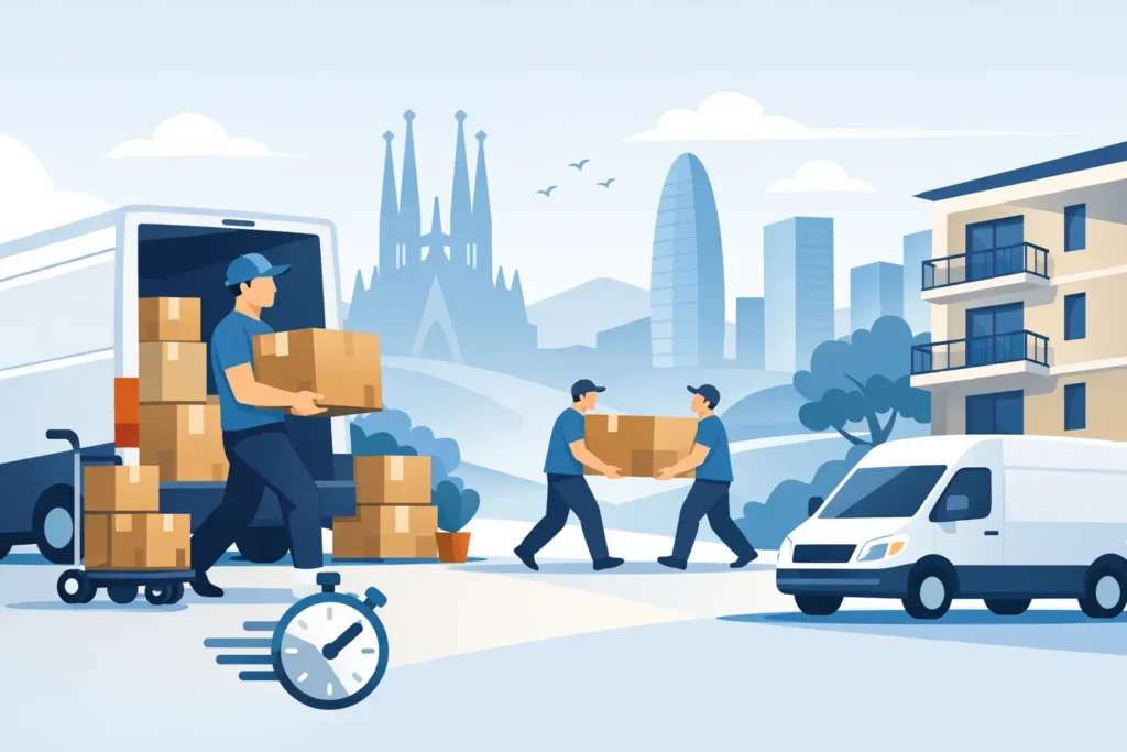 Mudanzas por horas Barcelona: precio y rapidez