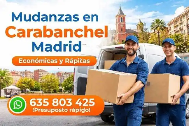 Operaios de BuscaTrans mudanza urgente Madrid