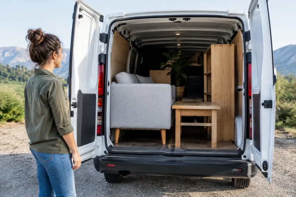 Qué muebles caben en furgoneta: guía práctica